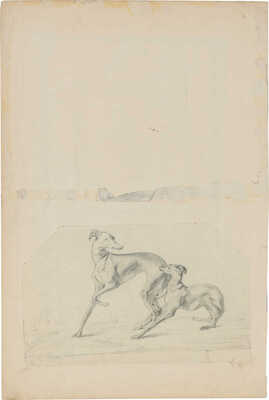 Неизвестные художники (офицеры русской армии). Лот из шести рисунков на четырех листах